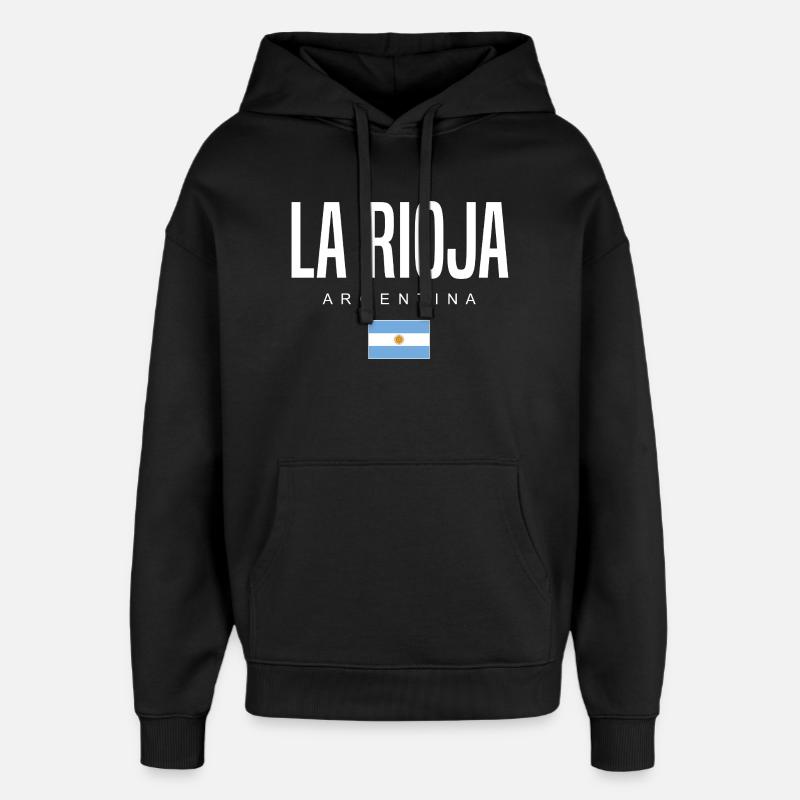 La Rioja Argentine Argentine - Sweat à capuche unisexe Stanley/Stella Oversized - noir