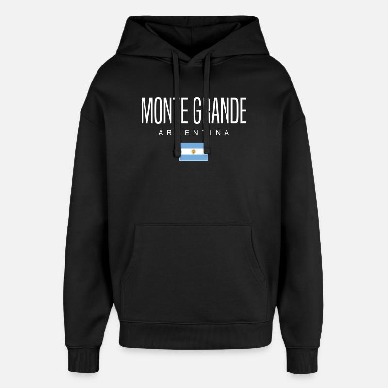 Monte Grande Argentine Argentin - Sweat à capuche unisexe Stanley/Stella Oversized - noir