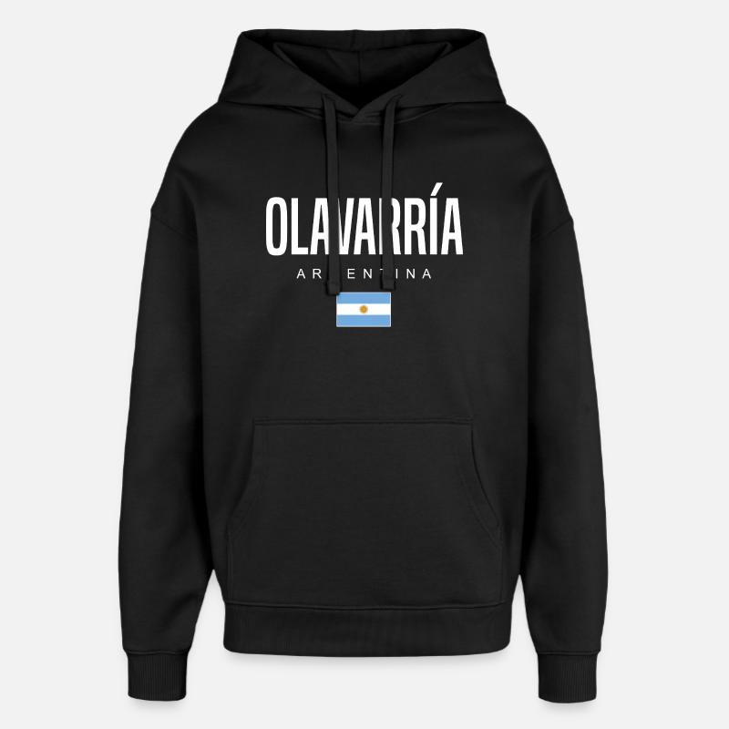 Olavarría Argentinien Argentinier - Oversized Unisex Hoodie von Stanley/Stella - Schwarz