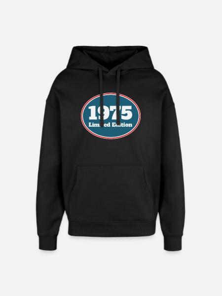 1975 Limited Edition - Oversized Unisex Hoodie von Stanley/Stella - Schwarz