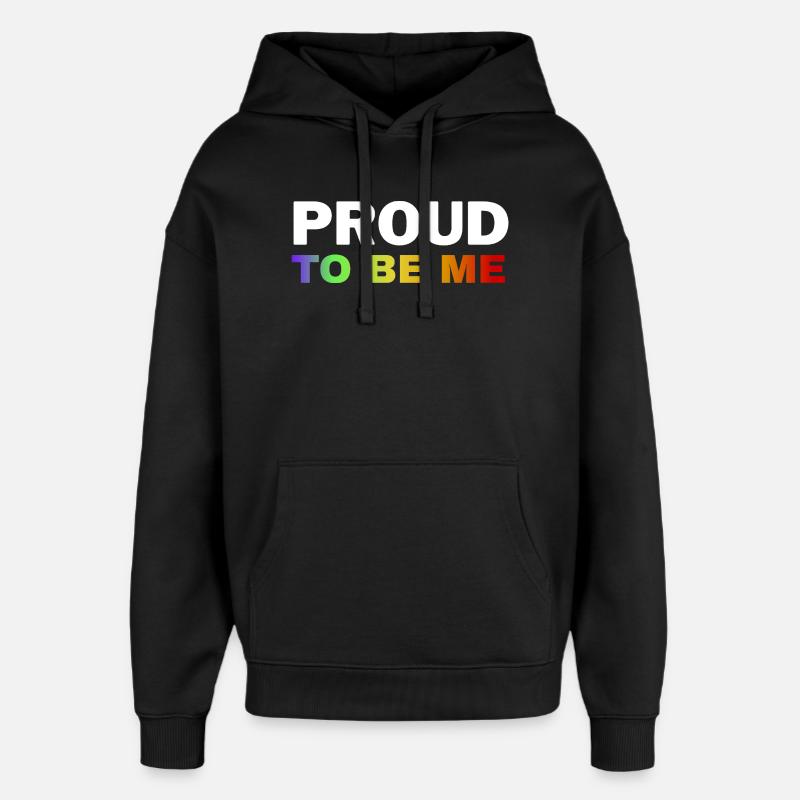 Lebendiges Pride-Empowerment-Design - Oversized Unisex Hoodie von Stanley/Stella - Schwarz