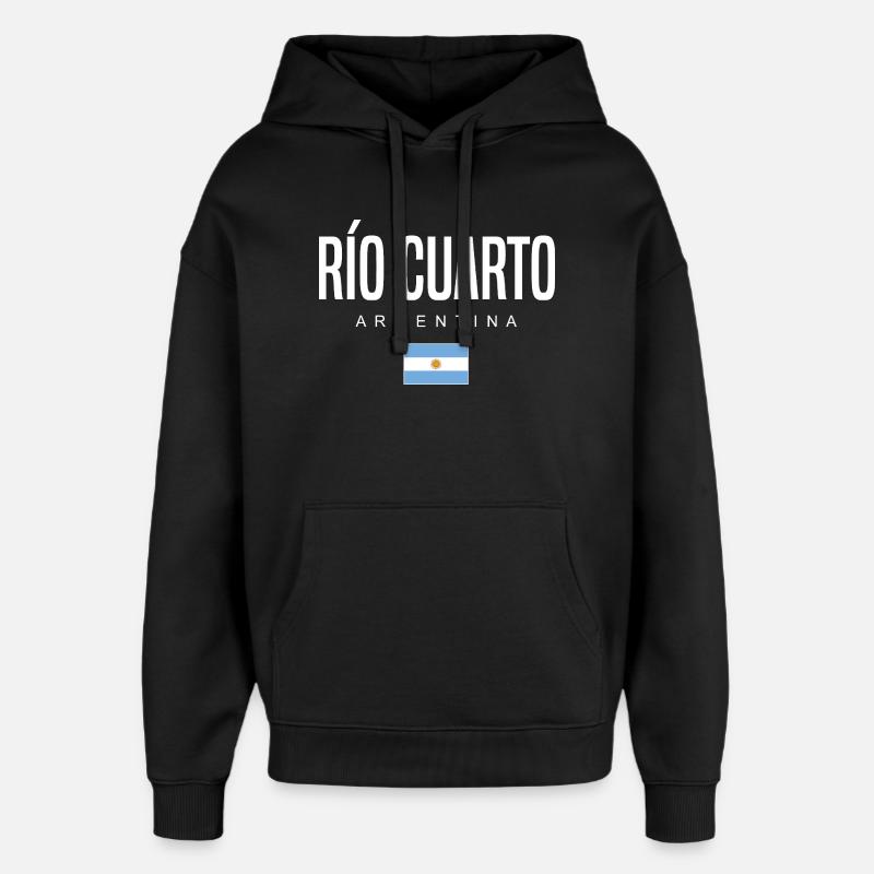 Río Cuarto Argentine Argentins - Sweat à capuche unisexe Stanley/Stella Oversized - noir