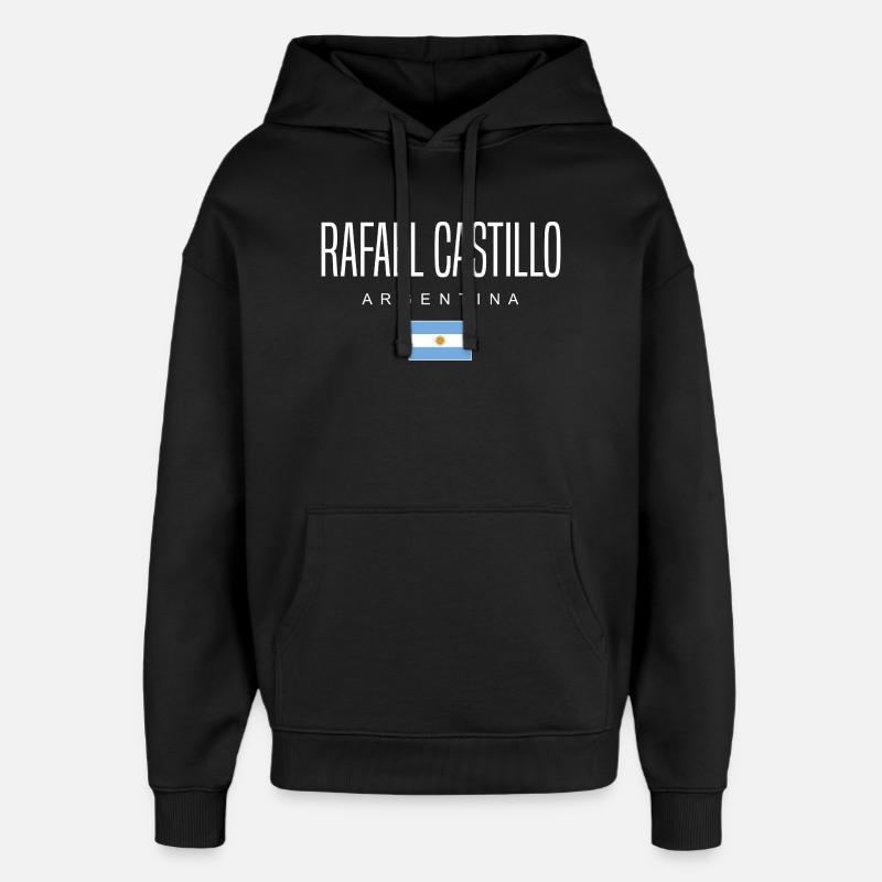 Rafael Castillo Argentine Argentin - Sweat à capuche unisexe Stanley/Stella Oversized - noir