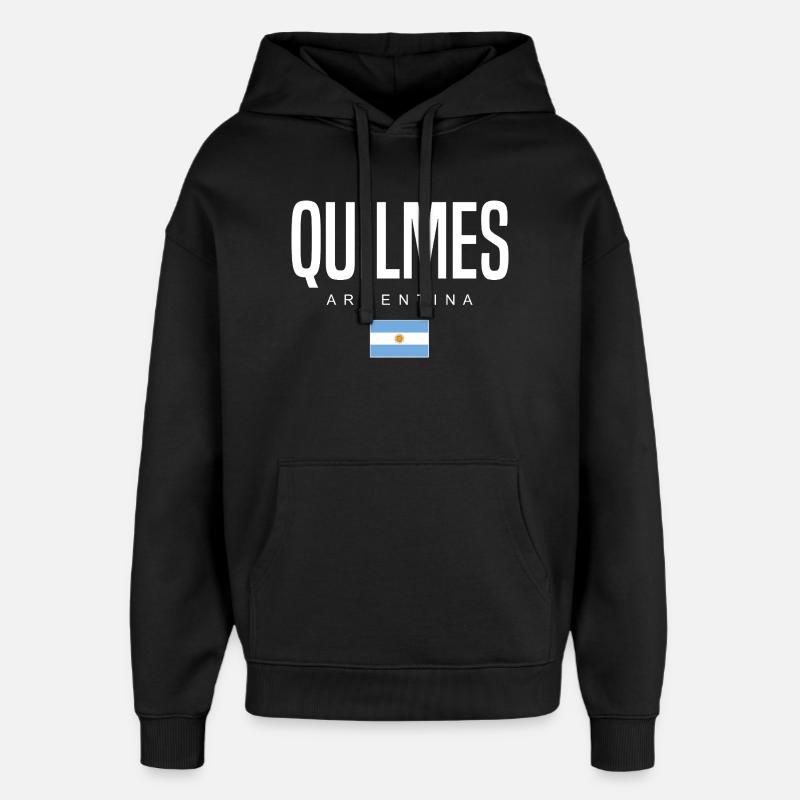 Quilmes Argentine Argentin - Sweat à capuche unisexe Stanley/Stella Oversized - noir