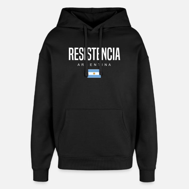 Resistencia Argentine Argentins - Sweat à capuche unisexe Stanley/Stella Oversized - noir