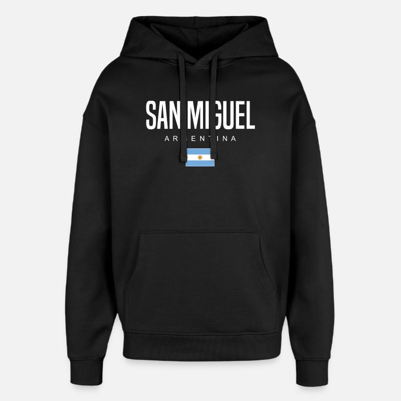 San Miguel Argentine Argentin - Sweat à capuche unisexe Stanley/Stella Oversized - noir