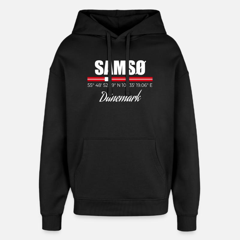 Samso - Oversized Unisex Hoodie by Stanley/Stella - black
