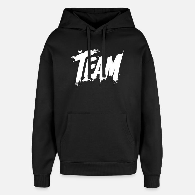 Groupe d’équipe - Sweat à capuche unisexe Stanley/Stella Oversized - noir