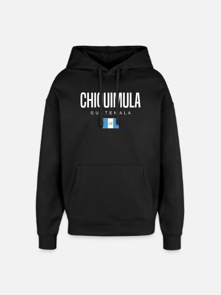 Chiquimula Guatemala Guatemalteken - Sweat à capuche unisexe Stanley/Stella Oversized - noir