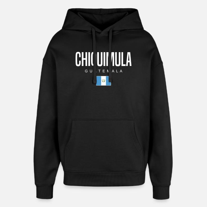 Chiquimula Guatemala Guatemalteken - Sweat à capuche unisexe Stanley/Stella Oversized - noir