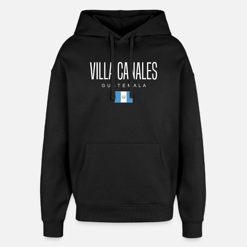 Villa Canales Guatemala Guatemalteken - Sweat à capuche unisexe Stanley/Stella Oversized - noir
