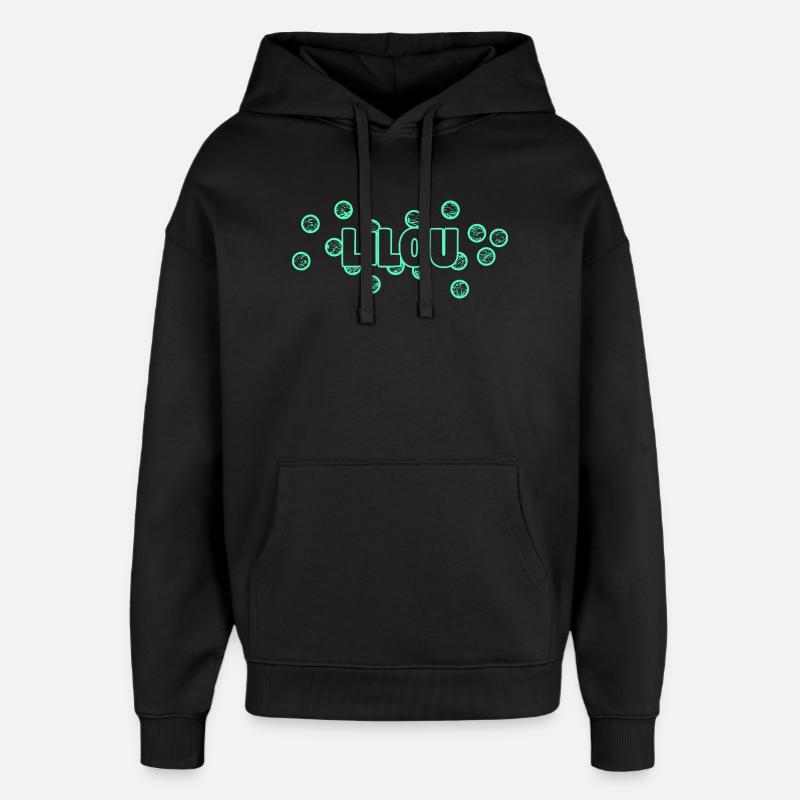 Gift for Lilou - Oversized Unisex Hoodie by Stanley/Stella - black