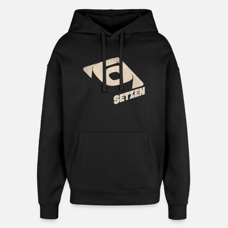 Six paris - Sweat à capuche unisexe Stanley/Stella Oversized - noir