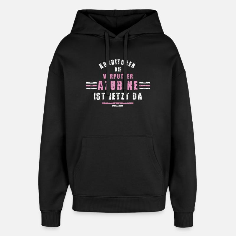 Confectioner Trainee Training Apprenticeship Confectioner - Oversized Unisex Hoodie by Stanley/Stella - black