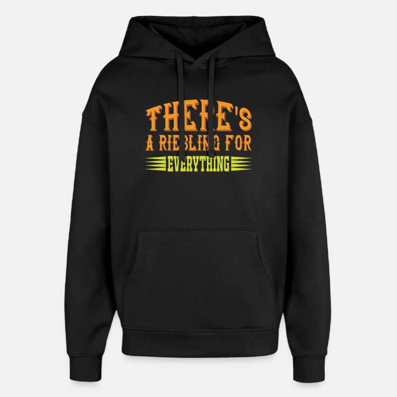 There´s Riesling for everything - Oversized Unisex Hoodie von Stanley/Stella - Schwarz