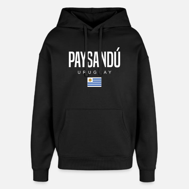 Paysandú Uruguay Uruguayen - Sweat à capuche unisexe Stanley/Stella Oversized - noir