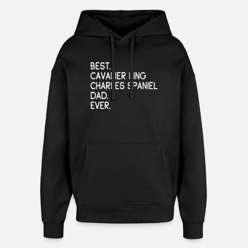 Cavalier King Charles Spaniel - Sweat à capuche unisexe Stanley/Stella Oversized - noir