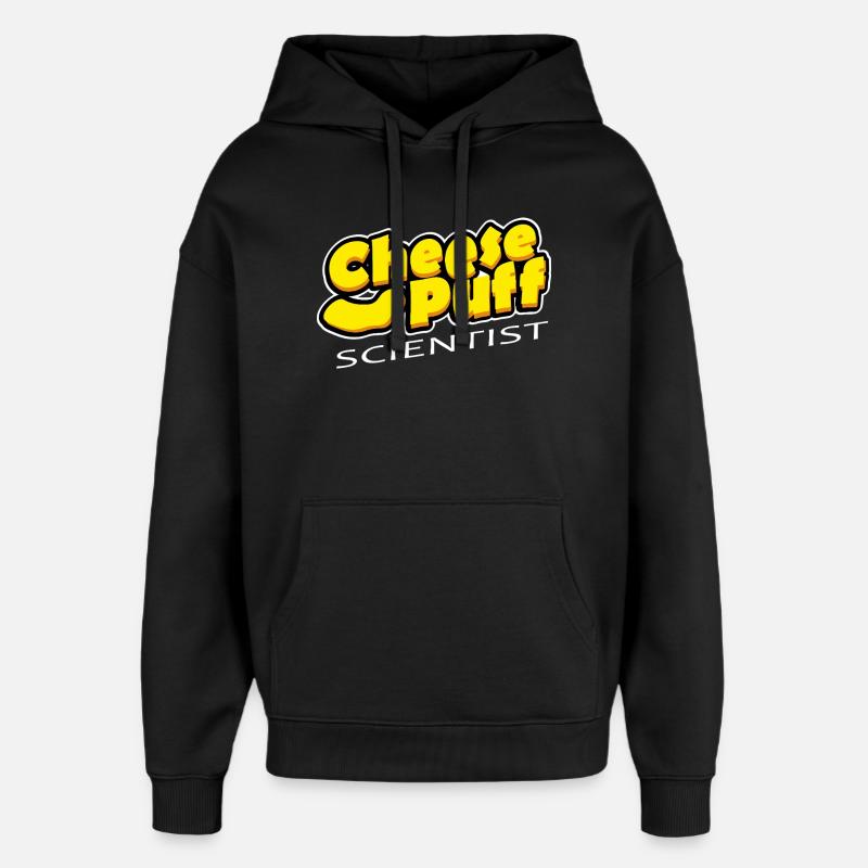 Scientiste Puff Fromage - Sweat à capuche unisexe Stanley/Stella Oversized - noir