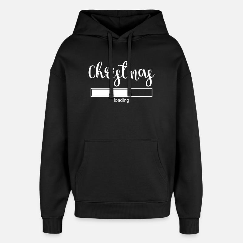 Christmas Loading - Oversized Unisex Hoodie by Stanley/Stella - black