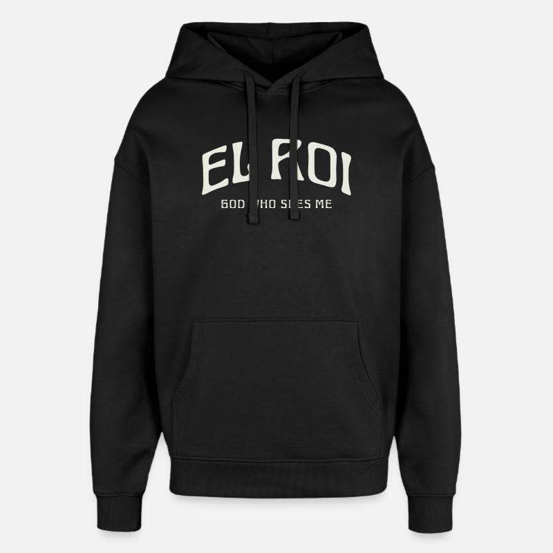 EL ROI Gott, der mich sieht. - Oversized Unisex Hoodie von Stanley/Stella - Schwarz