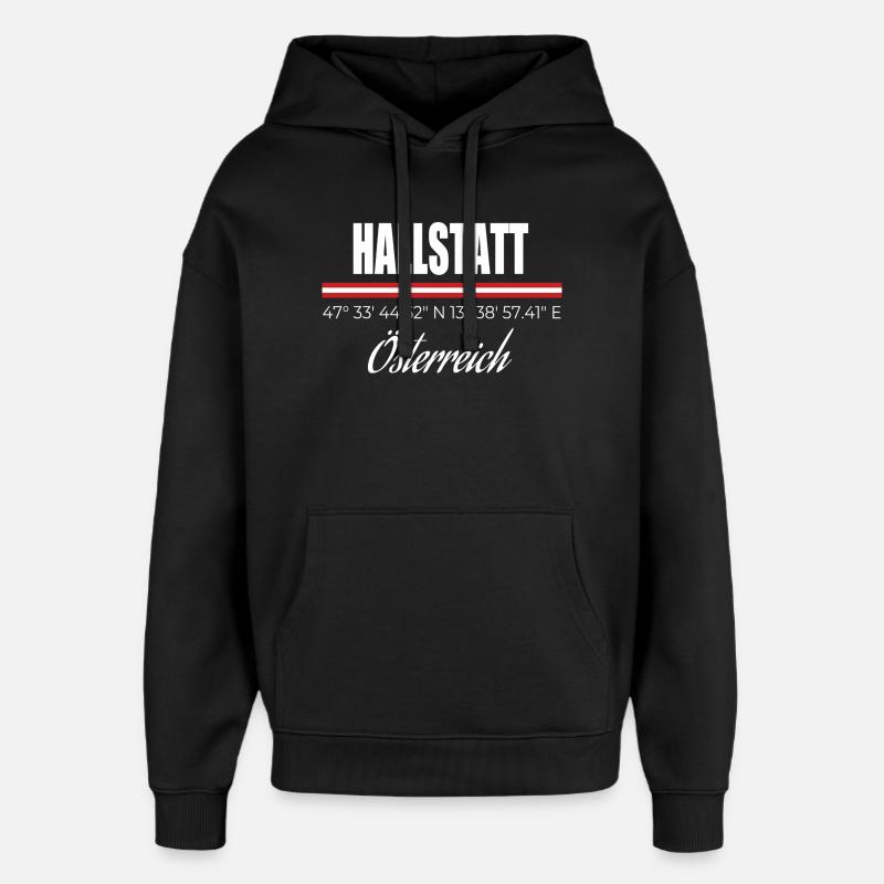Hallstatt - Oversized Unisex Hoodie by Stanley/Stella - black
