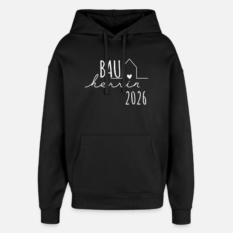 Constructeur 2026 - Builders Partnerlook Hausbau - Sweat à capuche unisexe Stanley/Stella Oversized - noir