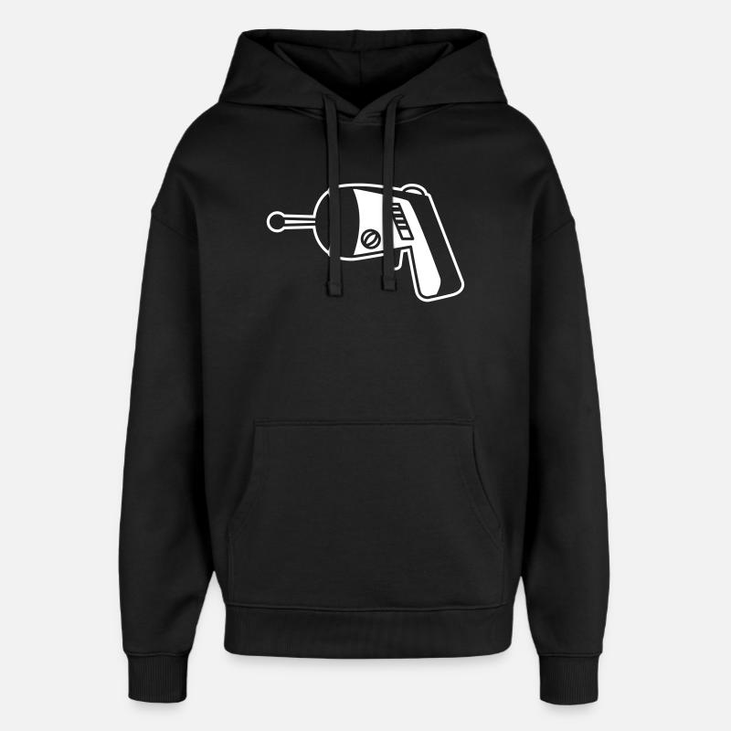 Phaser Pistol Space – Geek & Sci-Fi T-Shirt - Sweat à capuche unisexe Stanley/Stella Oversized - noir