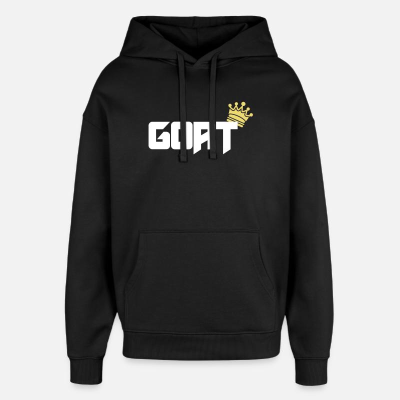 Chèvre - Sweat à capuche unisexe Stanley/Stella Oversized - noir