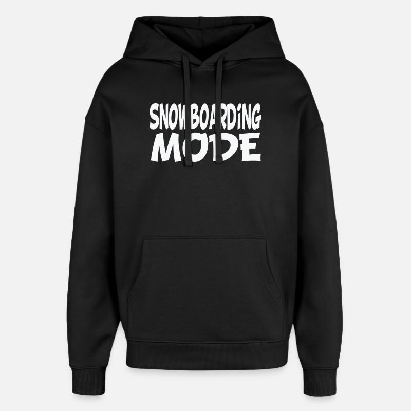Snowboarding mode - Oversized Unisex Hoodie von Stanley/Stella - Schwarz