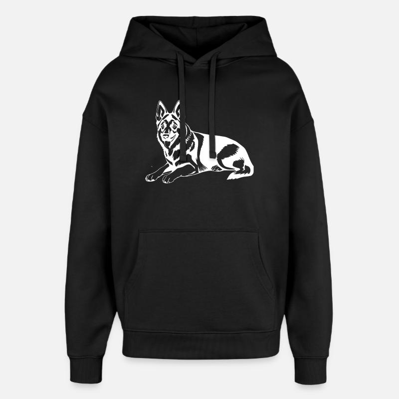 Schäferhund - Oversized Unisex Hoodie von Stanley/Stella - Schwarz