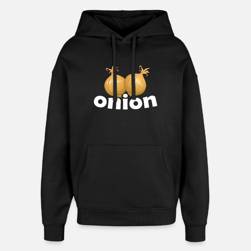 ONION - Oversized Unisex Hoodie von Stanley/Stella - Schwarz