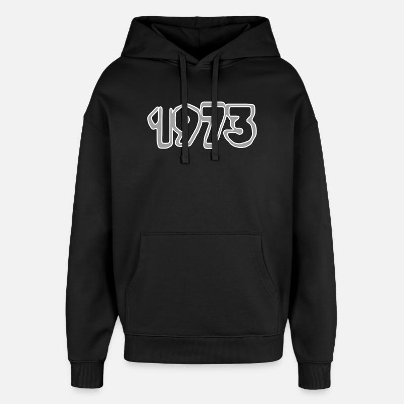 Année 1973 - Sweat à capuche unisexe Stanley/Stella Oversized - noir