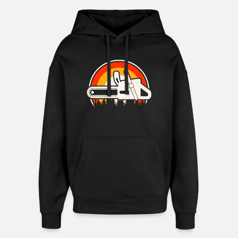 Ébéniste Ébéniste Cadeau Menuisier - Sweat à capuche unisexe Stanley/Stella Oversized - noir