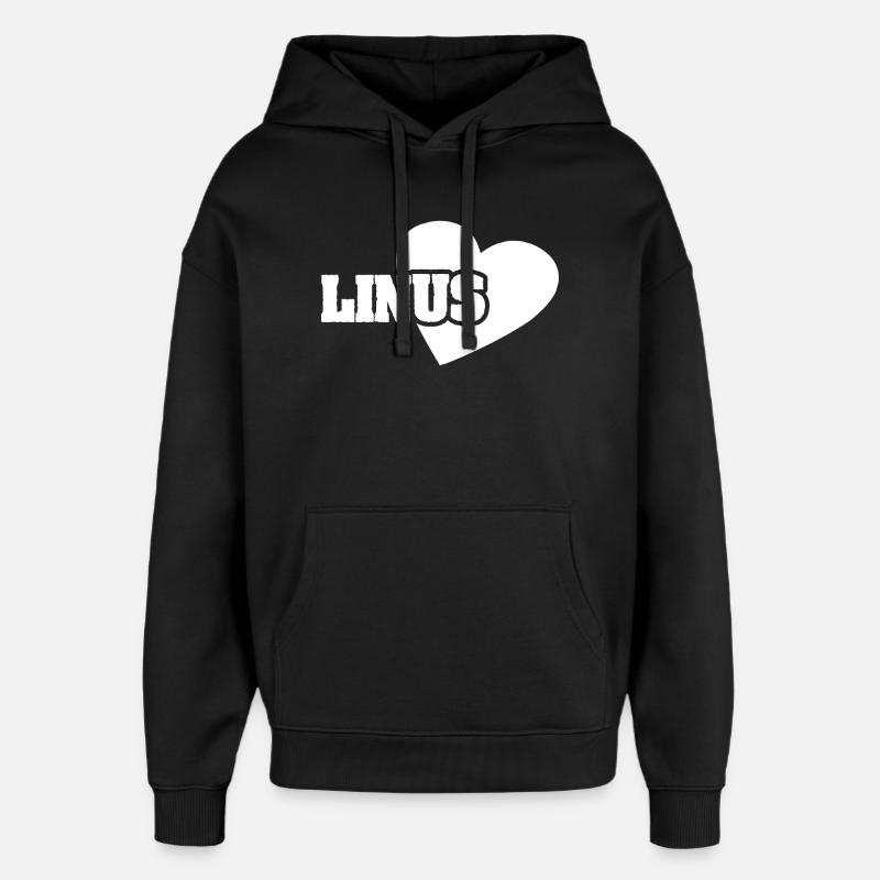 Linus comme l'or - Sweat à capuche unisexe Stanley/Stella Oversized - noir