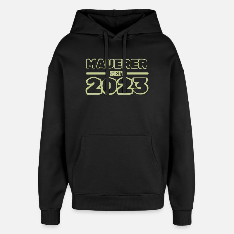 2023 - Sweat à capuche unisexe Stanley/Stella Oversized - noir