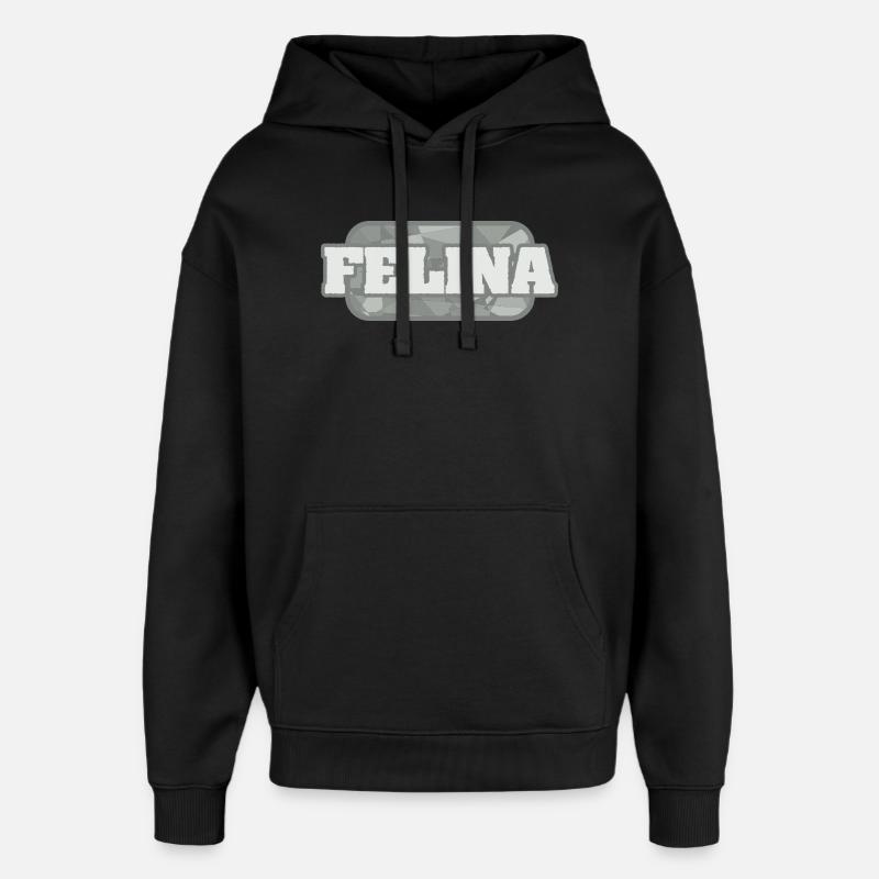 Felina comme santé - Sweat à capuche unisexe Stanley/Stella Oversized - noir