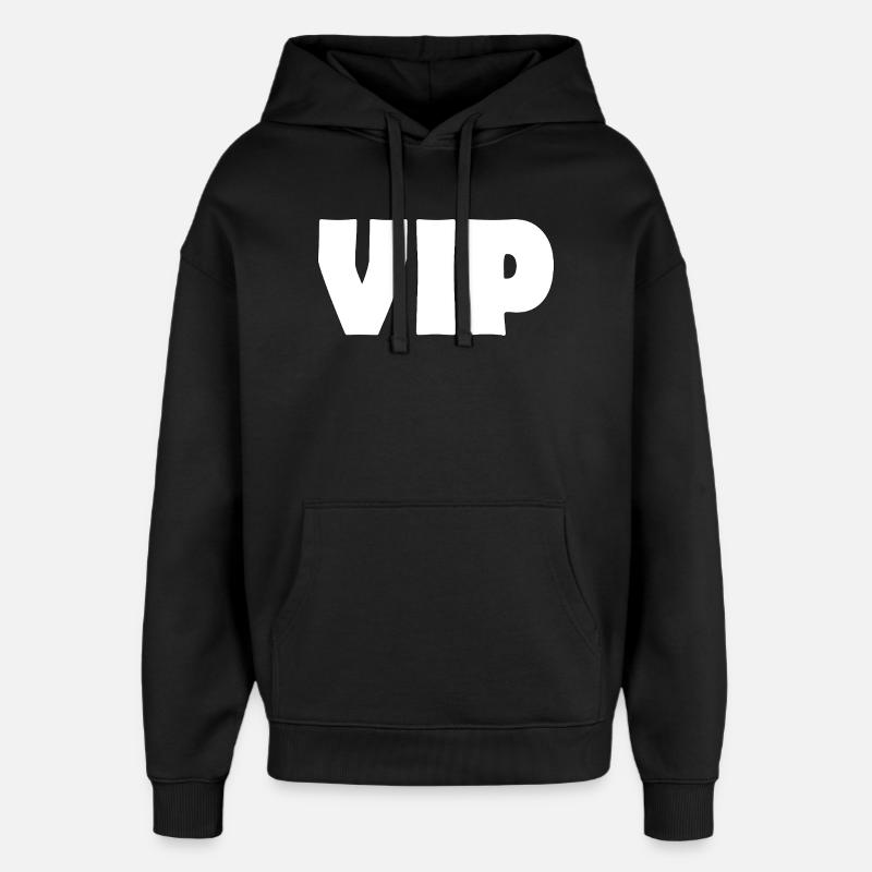 VIP - Oversized Unisex Hoodie von Stanley/Stella - Schwarz