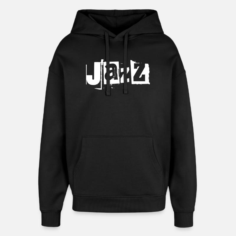 Jazz Graffiti Bold Vibe - Oversized Unisex Hoodie von Stanley/Stella - Schwarz