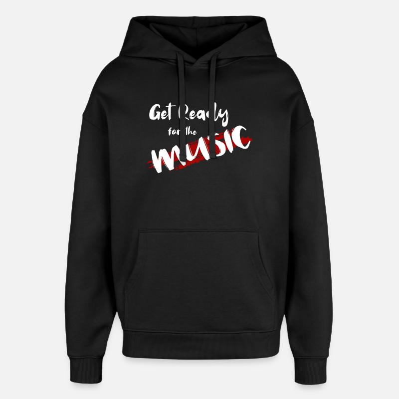 Get Ready - Oversized Unisex Hoodie von Stanley/Stella - Schwarz
