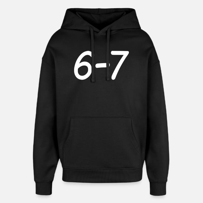 67 - Oversized Unisex Hoodie von Stanley/Stella - Schwarz
