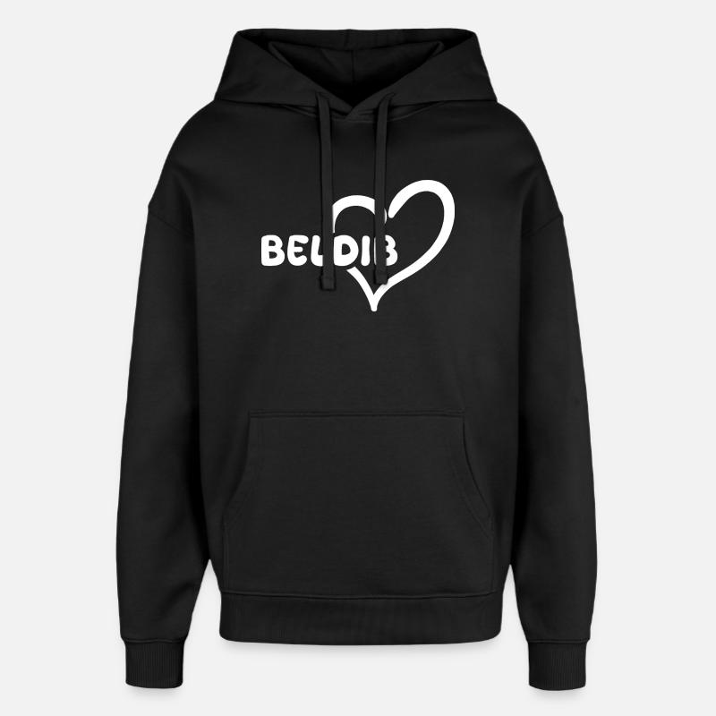 Beldib Beldib - Oversized Unisex Hoodie von Stanley/Stella - Schwarz