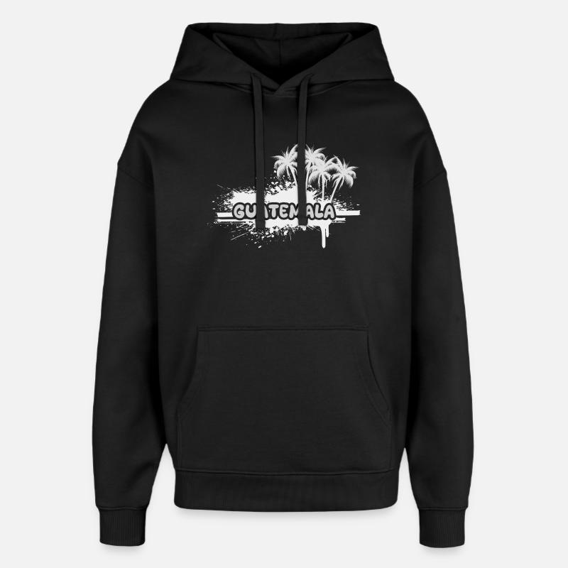 Le Guatemala comme jour férié - Sweat à capuche unisexe Stanley/Stella Oversized - noir