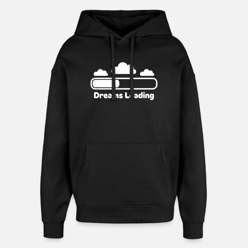 Dreams Chargement Cloud Progress - Sweat à capuche unisexe Stanley/Stella Oversized - noir