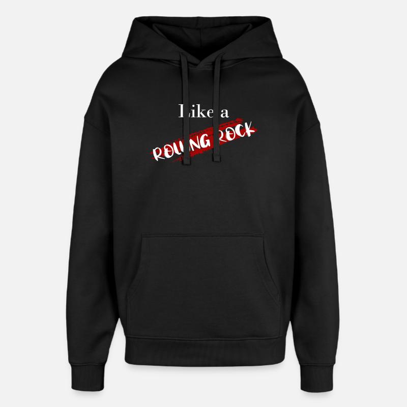 A Rolling Rock - Oversized Unisex Hoodie von Stanley/Stella - Schwarz
