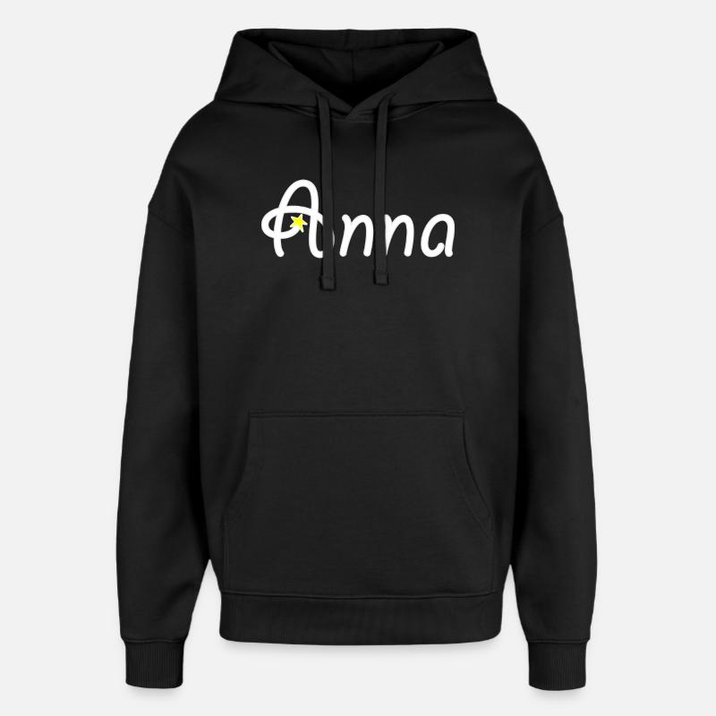 Anna - Oversized Unisex Hoodie von Stanley/Stella - Schwarz
