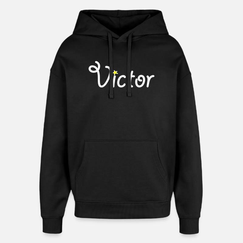 Victor - Sweat à capuche unisexe Stanley/Stella Oversized - noir