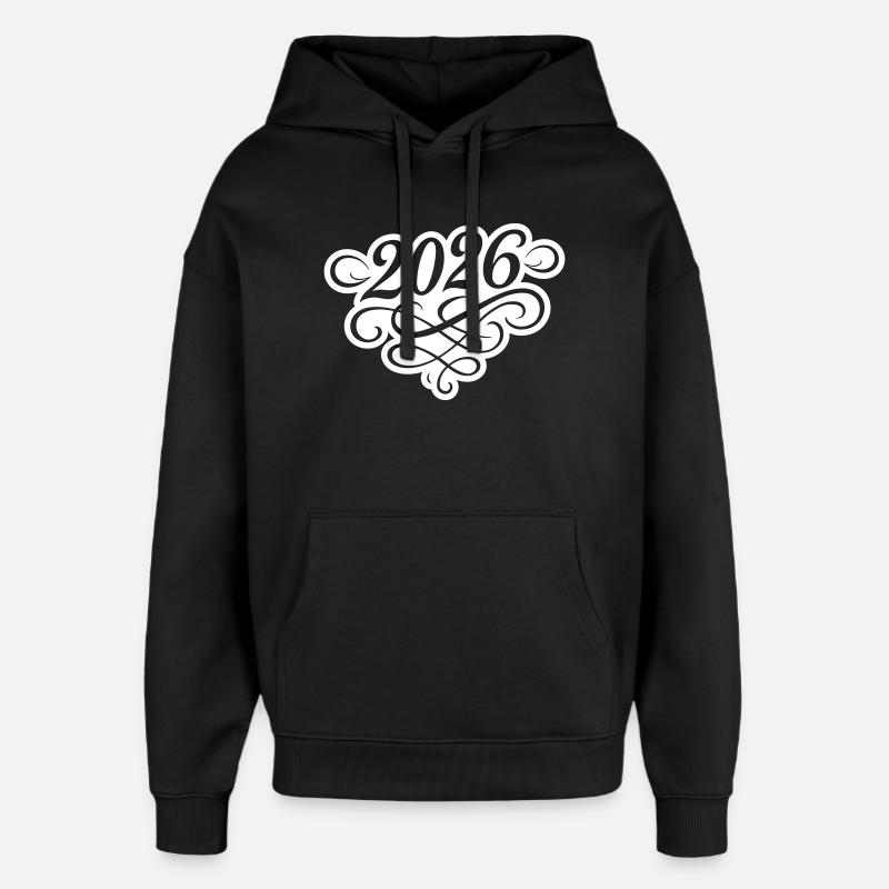 Année 2026 - Sweat à capuche unisexe Stanley/Stella Oversized - noir