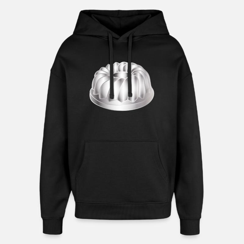 Gugelhupf-Backform – schlichtes Küchenmotiv - Oversized Unisex Hoodie von Stanley/Stella - Schwarz