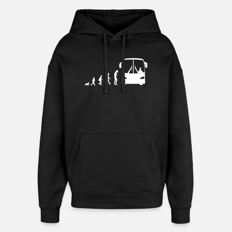 Evolution vom Baby zum Busfahrer - Oversized Unisex Hoodie von Stanley/Stella - Schwarz
