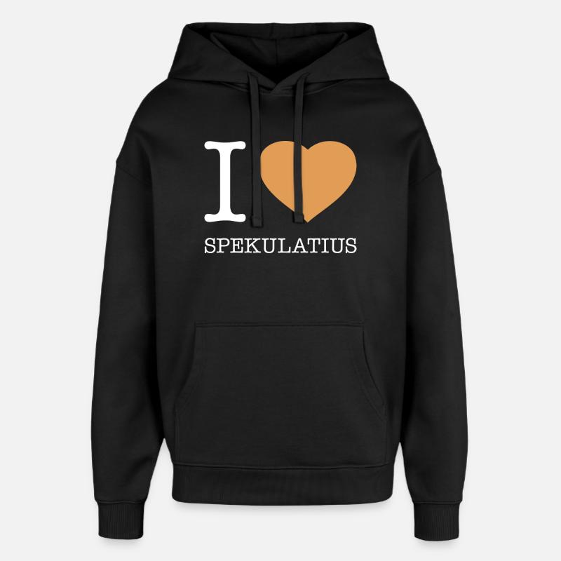 J’adore le spéculoos - Sweat à capuche unisexe Stanley/Stella Oversized - noir